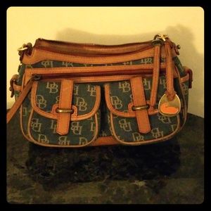 Dooney and Bourke denim logo purse